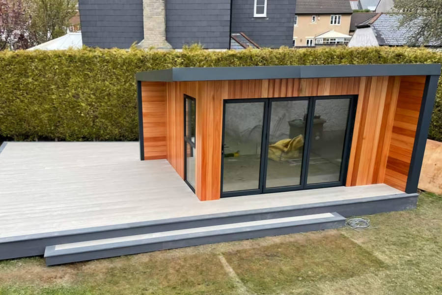 About - Wooden Panel Outbuilding - Landmark Windows and Doors