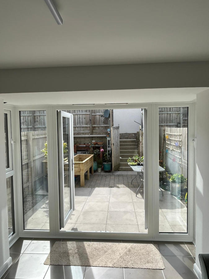 Gallery - Open White French Doors - Landmark Windows and Doors