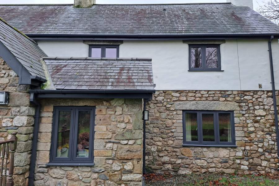 Sash Windows Plymouth - Flush Windows at Back of House - Landmark Windows and Doors