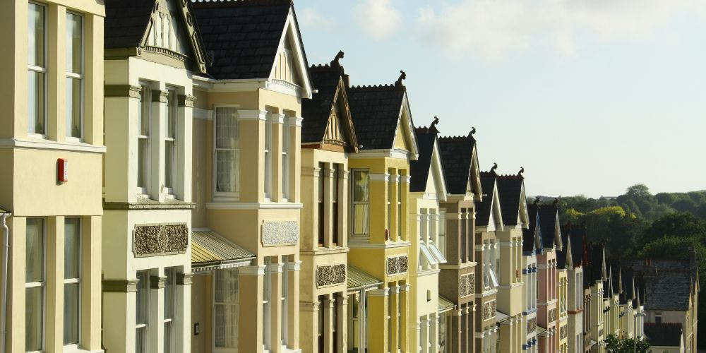 What is uPVC - Row of Houses - Landmark Windows and Doors
