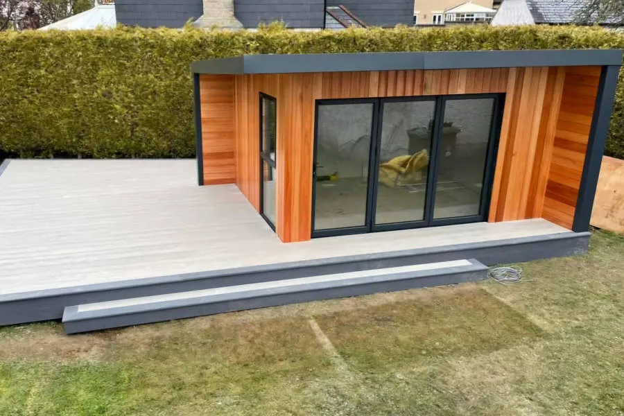 Double Glazing Plympton - Wood Panel Outbuilding - Landmark Windows and Doors