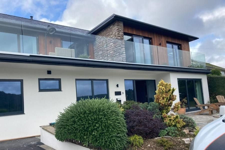 Double-glazing Wembury - Two-Storey House with Aluminium Doors - Landmark Windows and Doors