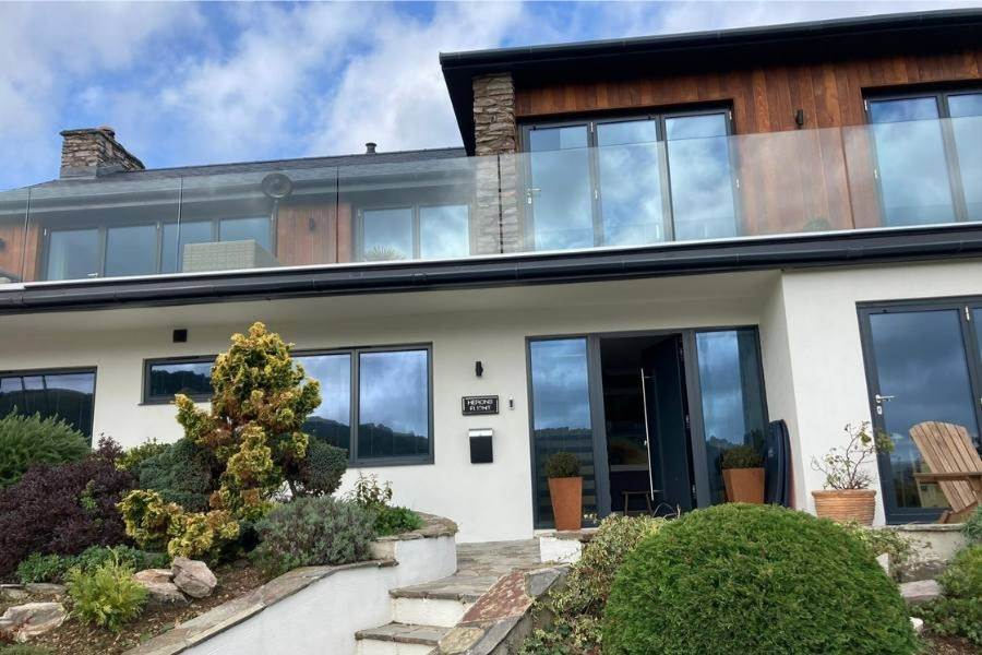 Double-glazing Yelverton - Contemporary Home with Aluminium Windows Landmark Windows and Doors